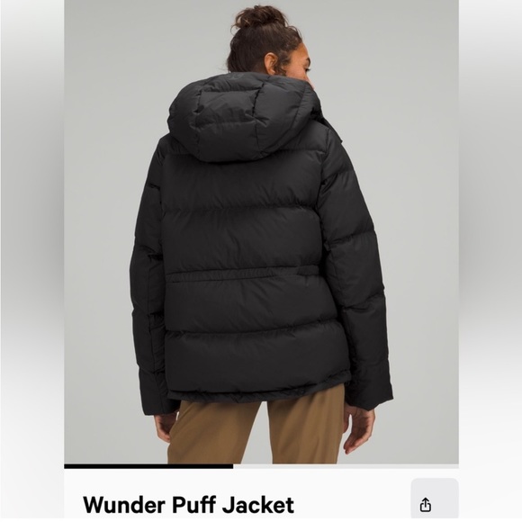 Lululemon Black Wunder Puff Jacket - Picture 2 of 8
